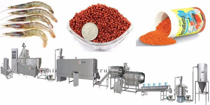 gepofte visvoer machine puffed fish food machine